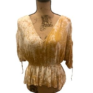Free People cold shoulder shirt size small